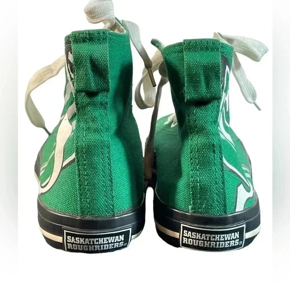 Saskatchewan  Roughriders Unisex High Too Shoes Size 4 - Picture 4 of 8